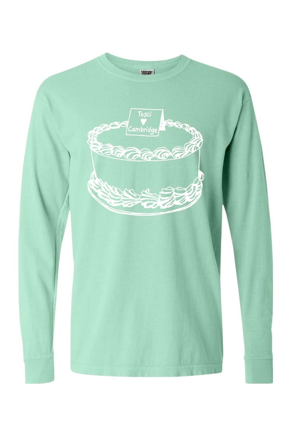 Toscanini's Cake Cambridge Comfort Colors Long Sleeve T-Shirt - Mens Adult