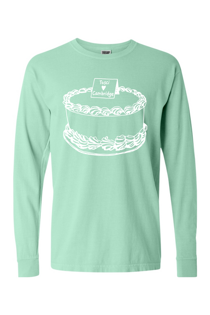 Toscanini's Cake Cambridge Comfort Colors Long Sleeve T-Shirt - Mens Adult