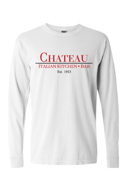 Chateau Italian Kitchen & Bar Large Logo Comfort Colors Long Sleeve T-Shirt - Unisex