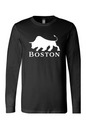 White Bull Boston Long Sleeve Cotton T-Shirt - Unisex
