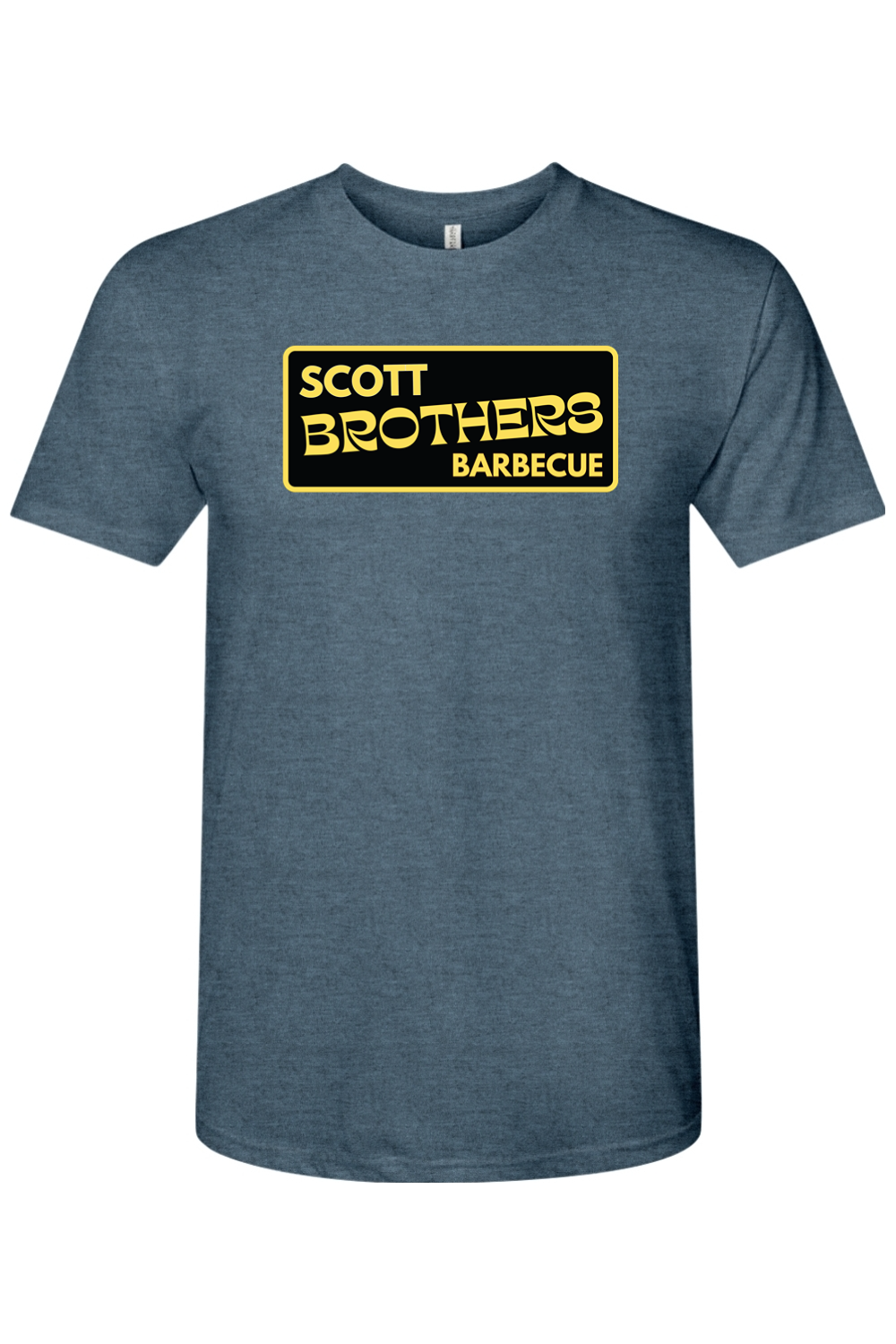 Scott Brothers Barbecue Black N' Gold Logo Triblend T-Shirt - Unisex