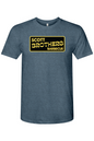 Scott Brothers Barbecue Black N' Gold Logo Triblend T-Shirt - Unisex