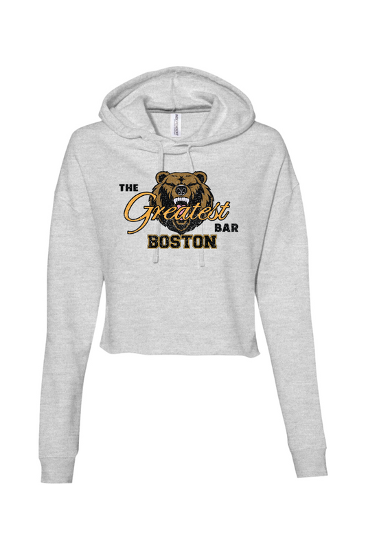 The Greatest Bar Boston Hockey Cropped Hoodie - Women's