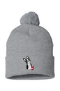 BarTop Tees Tommy Cup Knit Beanie with Pom