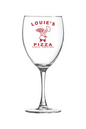 Louie's Pizza 10.5 oz. Wine Glass