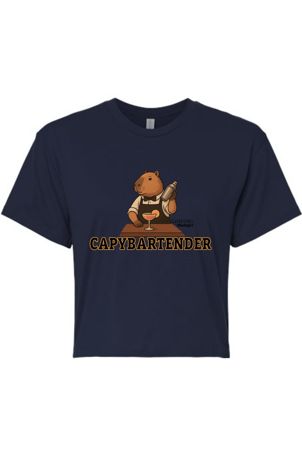 Gaming Mixologist Capybartender Women's Crop Top