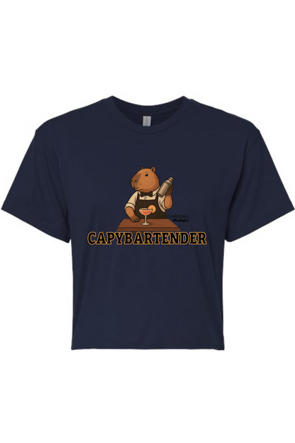 Gaming Mixologist Capybartender Women's Crop Top