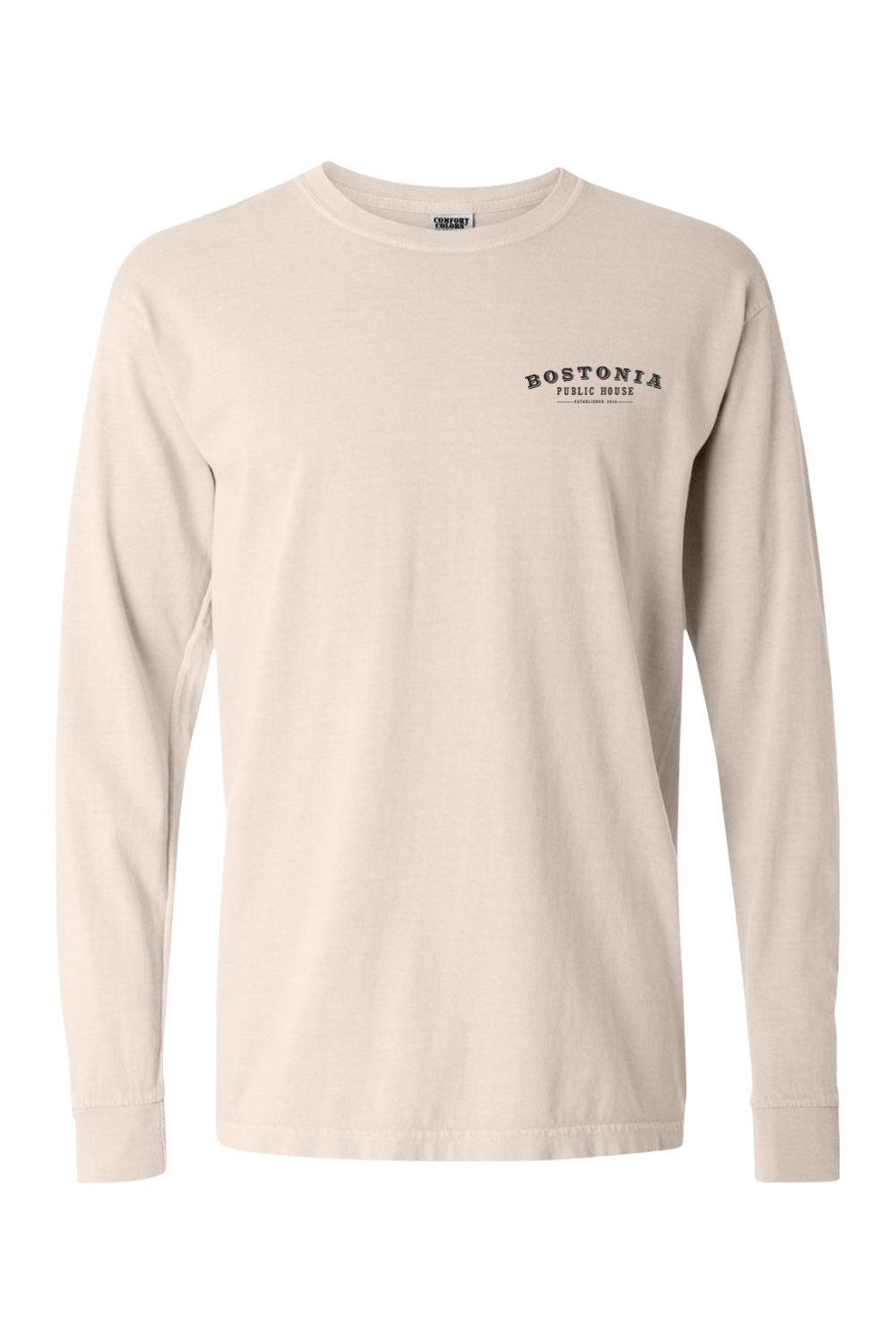 Bostonia Map Comfort Colors Long Sleeve T-Shirt - Men's