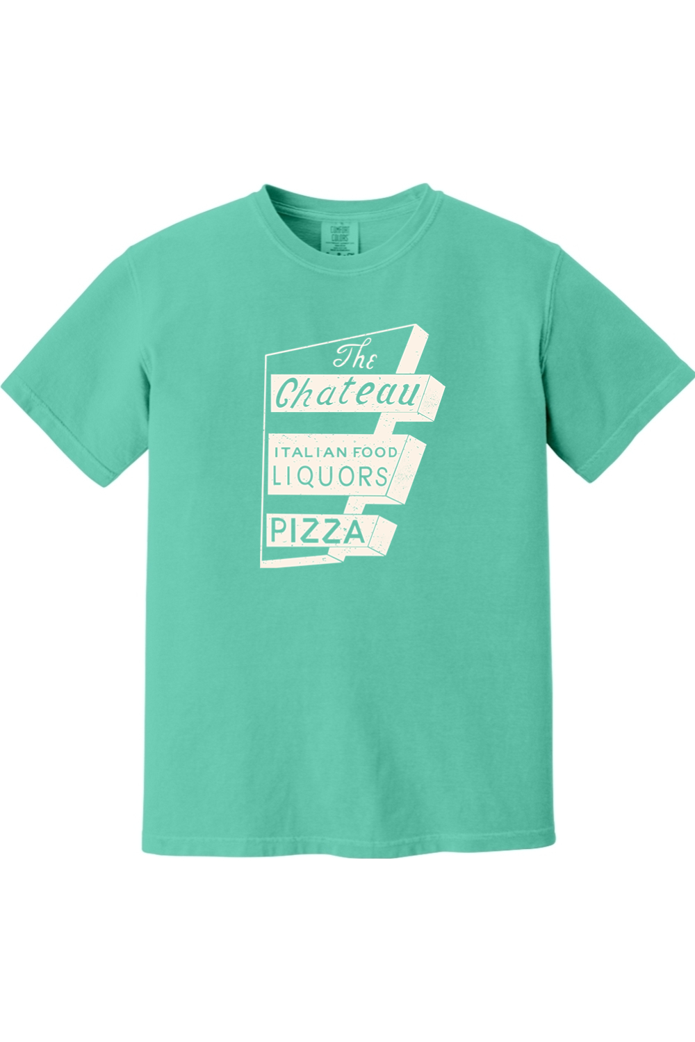 Chateau Throwback Sign Comfort Colors *Spring Colors* T-Shirt - Unisex