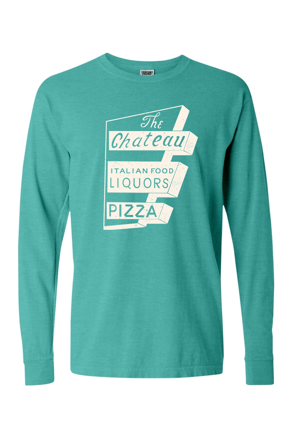 Chateau Throwback Sign Comfort Colors *Spring Colors* Long Sleeve T-Shirt - Unisex