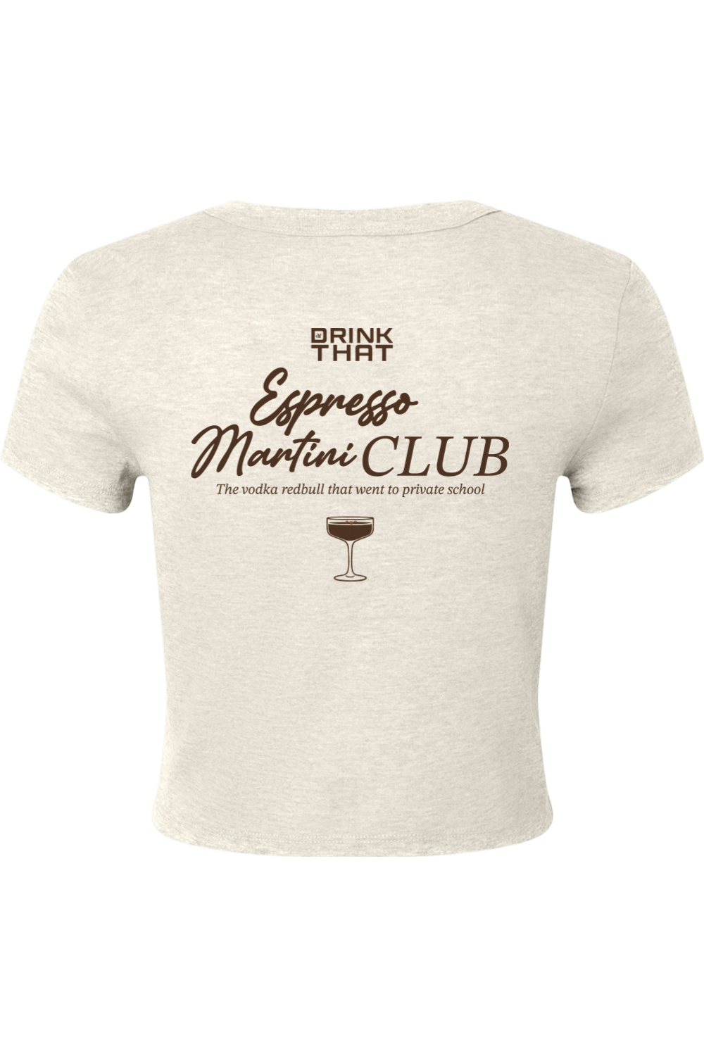 Drink That Espresso Martini Club Micro Rib Baby Tee - Women's