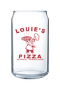 Louie's Pizza 16 oz. Can Glass