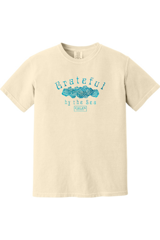 Cala's Grateful By The Sea Roses Comfort Colors T-Shirt - Unisex
