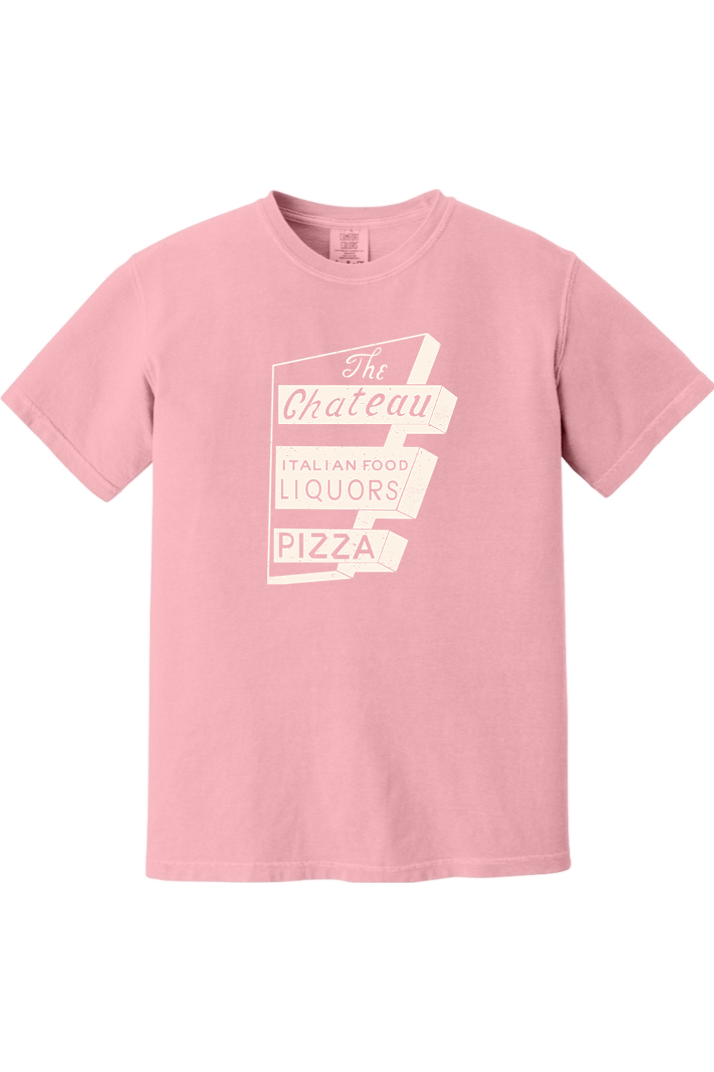 Chateau Throwback Sign Comfort Colors *Spring Colors* T-Shirt - Unisex