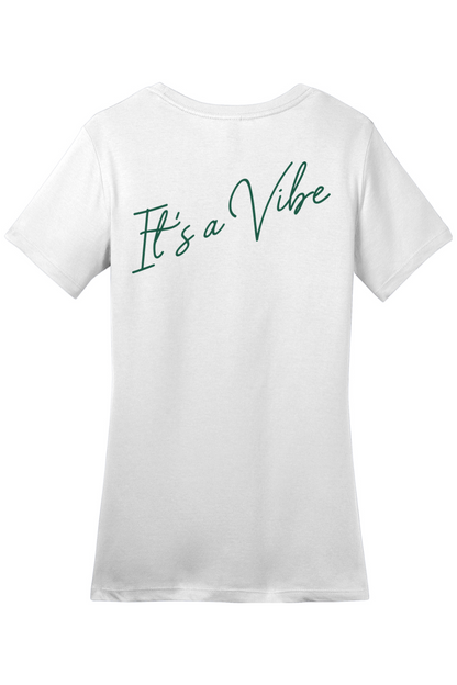 Velvet Vine Cafe Green It's a Vibe Cotton T-Shirt - Women's