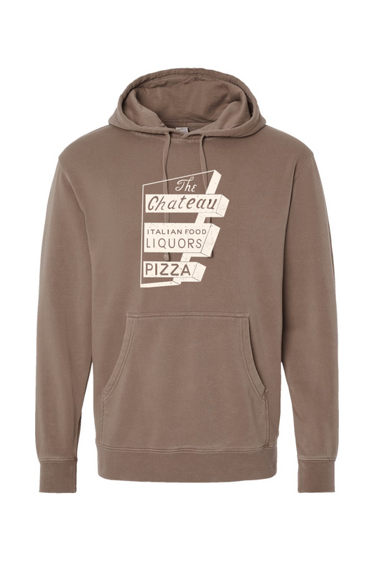 Chateau Throwback Sign Pigment-Dyed Hoodie - Unisex Adult