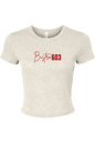 Bistro603 Micro Rib Baby Tee - Women's