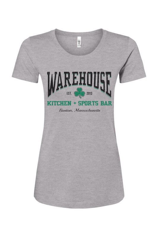Warehouse Kitchen + Sports Bar Boston Clover Cotton Blend T-Shirt - Women's