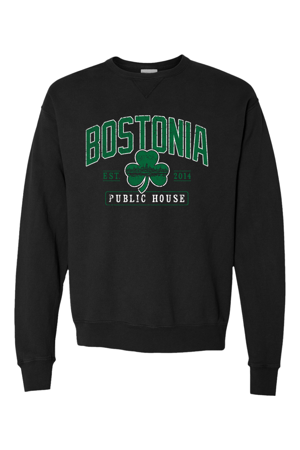 Bostonia Clover Garment Dyed Crewneck Sweatshirt - Men's