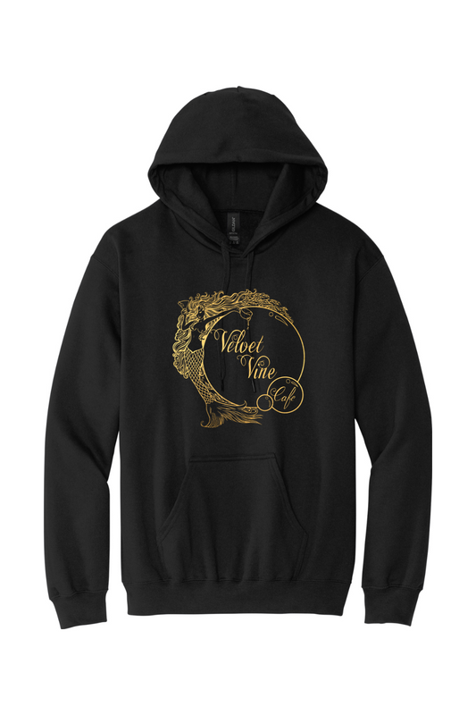 Velvet Vine Gold Logo Sponge Fleece Hoodie - Mens