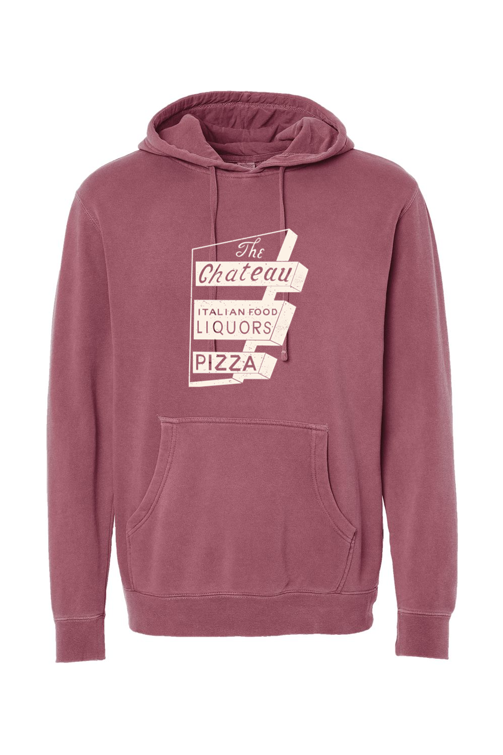 Chateau Throwback Sign Pigment-Dyed Hoodie - Unisex Adult