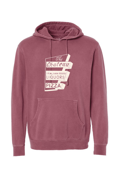 Chateau Throwback Sign Pigment-Dyed Hoodie - Unisex Adult