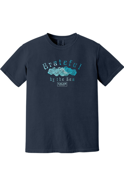 Cala's Grateful By The Sea Roses Comfort Colors T-Shirt - Unisex