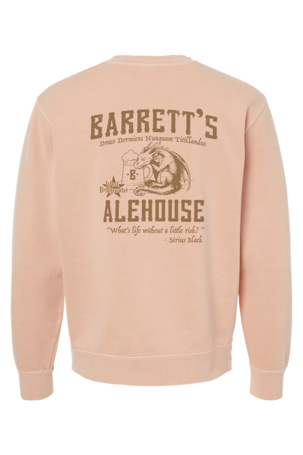 Barrett's Alehouse Dragon's Blood Pigment-Dyed Crewneck Sweatshirt - Unisex