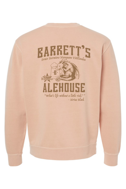 Barrett's Alehouse Dragon's Blood Pigment-Dyed Crewneck Sweatshirt - Unisex