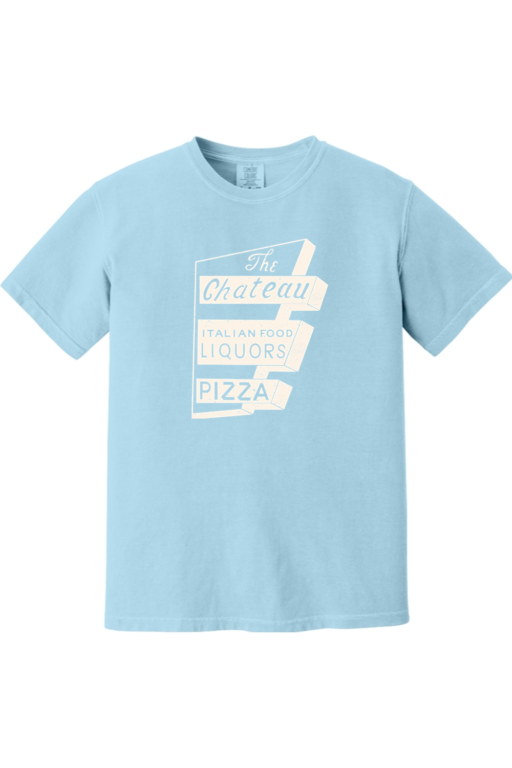 Chateau Throwback Sign Comfort Colors *Spring Colors* T-Shirt - Unisex