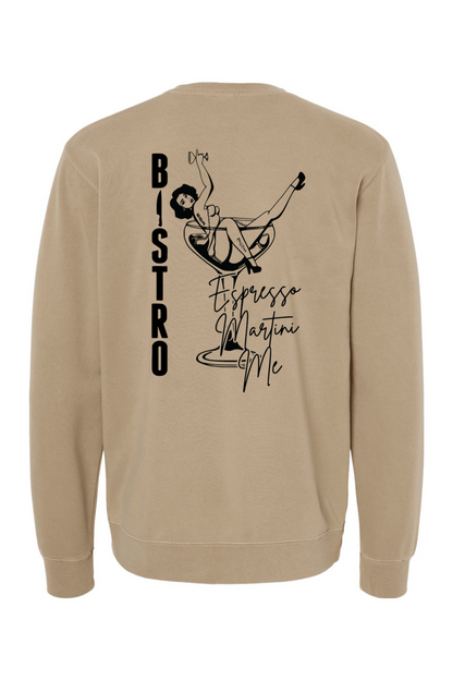 Bistro 781 Espresso Martini Pigment-Dyed Crewneck Sweatshirt - Men's