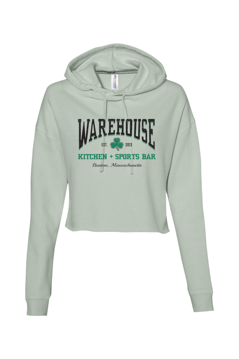 Warehouse Kitchen + Sports Bar Boston Clover Cropped Hoodie - Women's