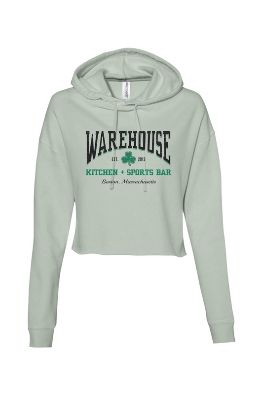 Warehouse Kitchen + Sports Bar Boston Clover Cropped Hoodie - Women's