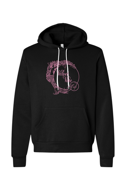 Velvet Vine Pink Logo Sponge Fleece Hoodie - Men's