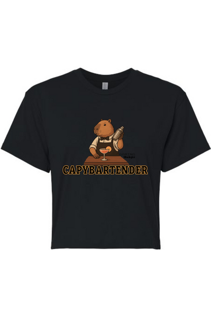 Gaming Mixologist Capybartender Women's Crop Top