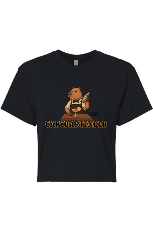 Gaming Mixologist Capybartender Women's Crop Top