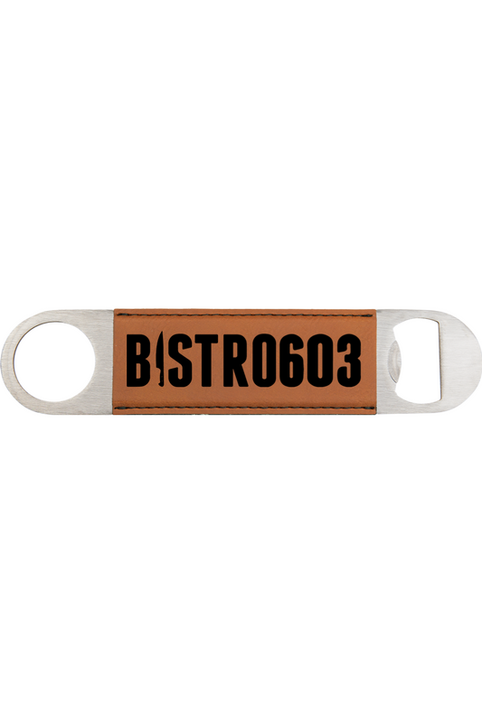 Bistro603 Engraved Leatherette Bottle Opener