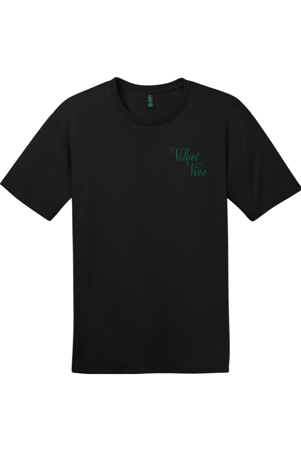 Velvet Vine Green Logo with Front & Back Cotton T-Shirt - Unisex