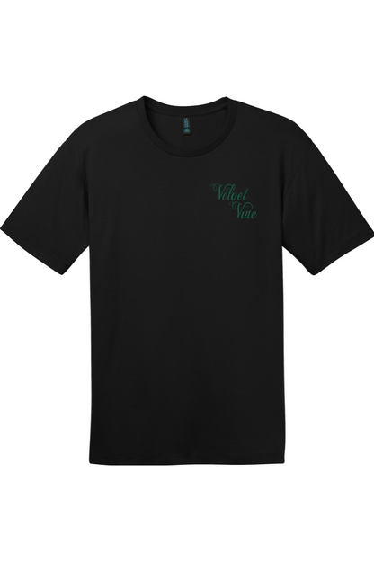 Velvet Vine Green Logo with Front & Back Cotton T-Shirt - Unisex