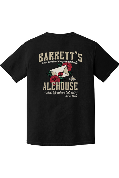 Barrett's Alehouse Rose Letter Comfort Colors T-Shirt - Mens Adult