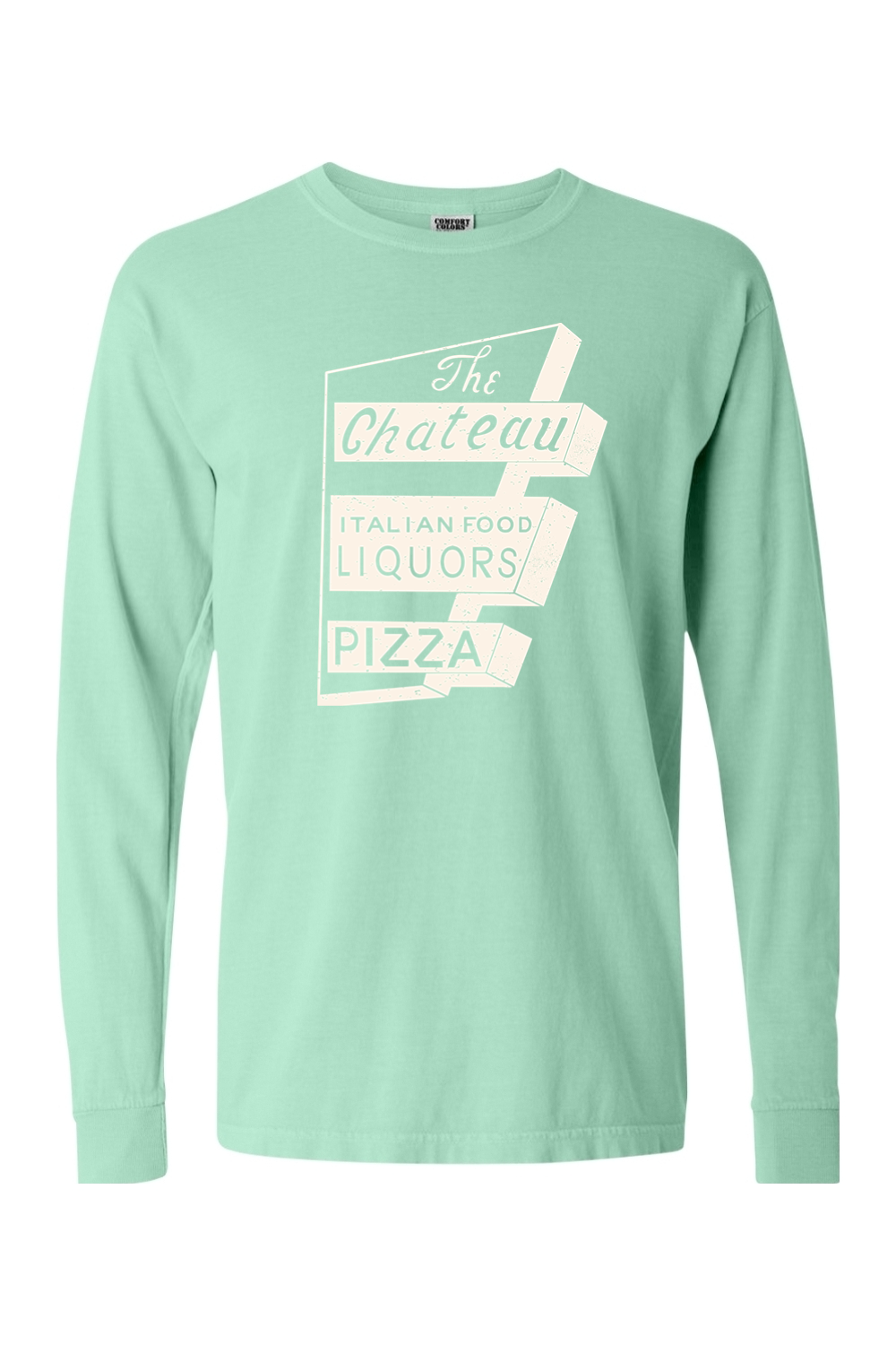 Chateau Throwback Sign Comfort Colors *Spring Colors* Long Sleeve T-Shirt - Unisex