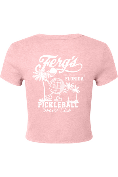 Ferg's Pickleball Social Club Rib Baby Tee - Women's *Limited Stock*