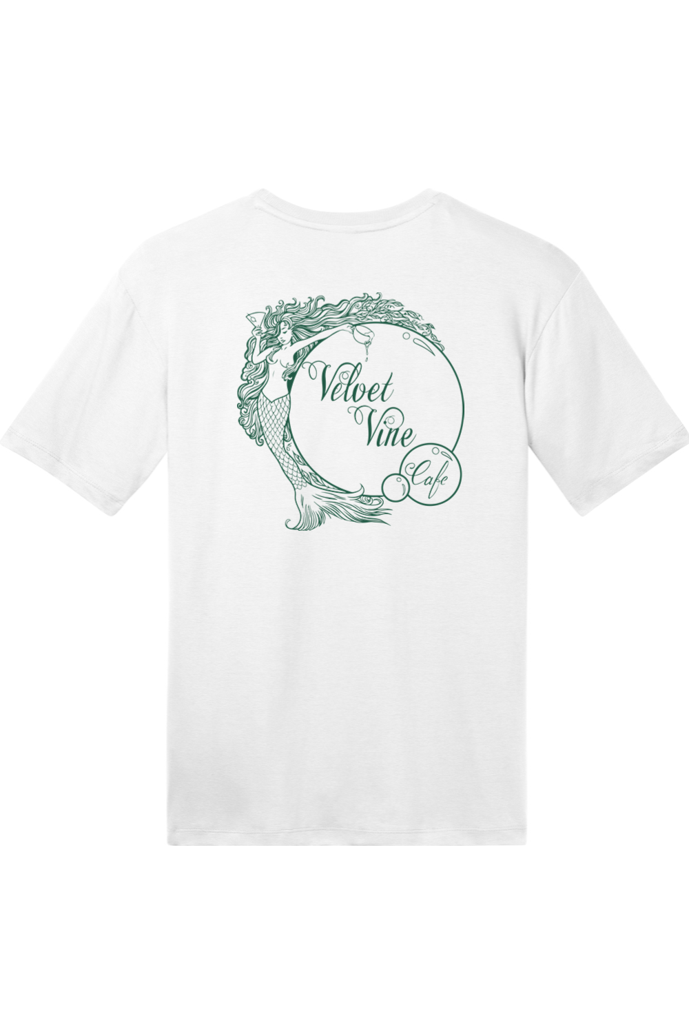 Velvet Vine Green Logo with Front & Back Cotton T-Shirt - Unisex