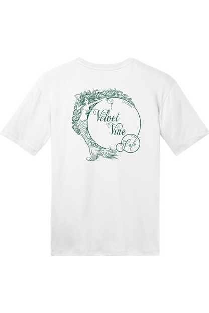 Velvet Vine Green Logo with Front & Back Cotton T-Shirt - Unisex