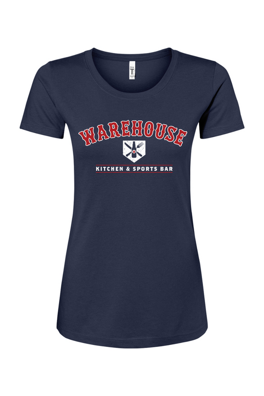 Warehouse Kitchen + Sports Bar Baseball Cotton Blend T-Shirt - Women's
