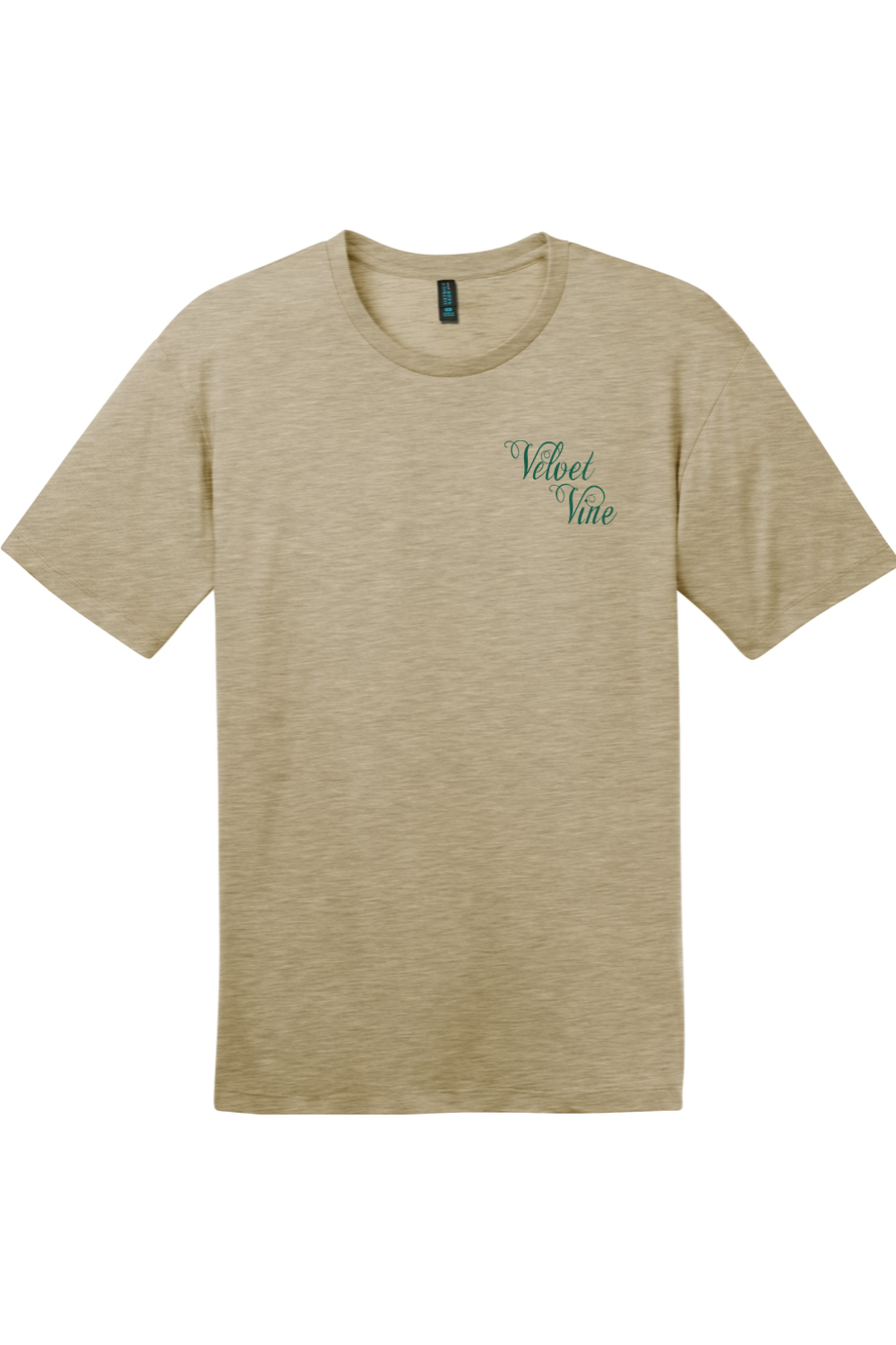 Velvet Vine Green Logo with Front & Back Cotton T-Shirt - Unisex
