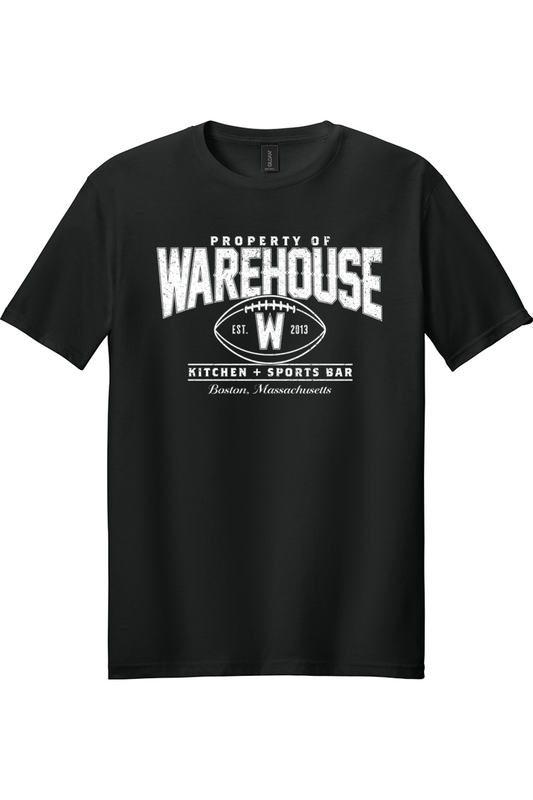Warehouse Kitchen + Sports Bar Football Cotton T-Shirt - Men's