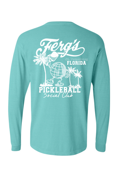 Ferg's Pickleball Social Club Comfort Colors Long Sleeve T-Shirt - Unisex