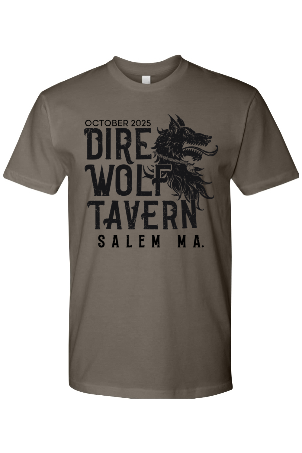 Dire Wolf Skull Chain October 2025 100% Cotton T-Shirt - Mens