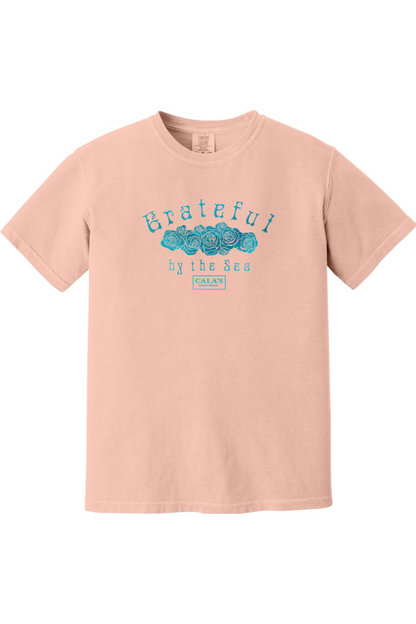 Cala's Grateful By The Sea Roses Comfort Colors T-Shirt - Unisex